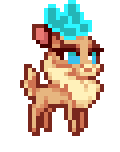 Size: 120x152 | Tagged: semi-grimdark, artist:astralmouse, derpibooru import, edit, velvet reindeer, them's fightin' herds, animated, community related, crying, gif, i have no mouth and i must scream, image, nightmare fuel, pixel art