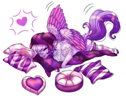 Size: 1024x818 | Tagged: safe, artist:malinraf1615, derpibooru import, oc, pegasus, pony, female, image, mare, pillow, png, simple background, solo, transparent background