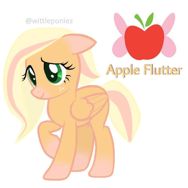 Size: 720x720 | Tagged: safe, artist:wittleponiez, derpibooru import, oc, unofficial characters only, pegasus, art, cute, drawing, freckles, image, jpeg, magical lesbian spawn, offspring, original art, original character do not steal, parent:applejack, parent:fluttershy, parents:appleshy, simple background, smiling, white background, wings