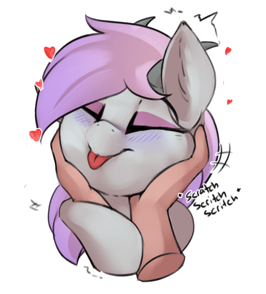 Size: 2226x2457 | Tagged: safe, artist:beardie, derpibooru import, part of a set, oc, oc:adelind, dracony, dragon, human, hybrid, beardies scritching ponies, image, png, simple background, tongue out, transparent background