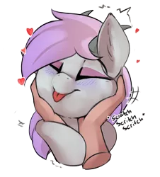 Size: 2226x2457 | Tagged: safe, artist:beardie, derpibooru import, part of a set, oc, oc:adelind, dracony, dragon, human, hybrid, beardies scritching ponies, image, png, simple background, tongue out, transparent background