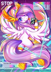 Size: 2480x3508 | Tagged: safe, artist:musicfirewind, derpibooru import, oc, oc:athena (shawn keller), oc:lustrous (shawn keller), pegasus, guardians of pondonia, image, jpeg, pegasus oc, tongue out, wings