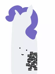 Size: 1536x2048 | Tagged: suggestive, artist:2merr, rarity, unicorn, :), blob ponies, censor bar, censored, cum, cum on ass, cum on back, cum on body, dot eyes, drawn on phone, drawthread, female, horn, image, implied sex, png, smiley face, smiling, solo