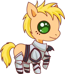 Size: 4500x5058 | Tagged: safe, artist:artix entertainment, derpibooru import, oc, oc:rollypony, ponified, unofficial characters only, earth pony, pony, .svg available, absurd resolution, adventure quest, armor, bat wings, flash game, image, png, pony vs pony, raised hoof, rolith, solo, vector, wings