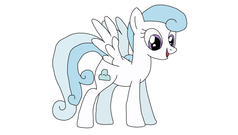 Size: 2289x1297 | Tagged: safe, artist:mrdaisy56, derpibooru import, cotton cloudy, pegasus, pony, background pony, cloud, cutie mark, female, image, mare, older, older cotton cloudy, open mouth, png, simple background, smiling, transparent background