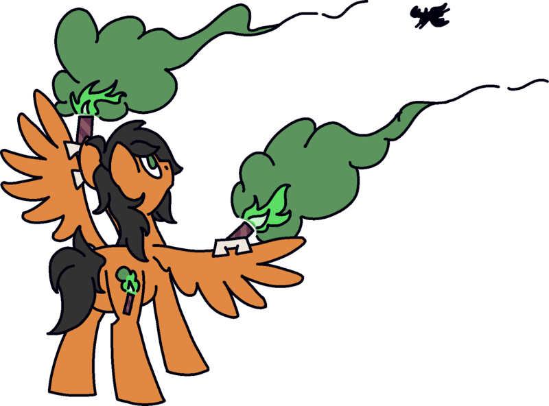 Size: 1659x1227 | Tagged: safe, artist:skookz, derpibooru import, oc, oc:collider flarespark, unofficial characters only, pegasus, pony, flare, image, male, png, silhouette, simple background, smoke, spread wings, stallion, transparent background, wings