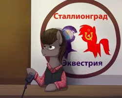 Size: 1200x960 | Tagged: safe, derpibooru import, oc, communist party, cyrillic, image, jpeg, ponyradiocon, russian, stalliongrad