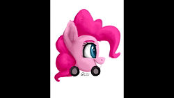 Size: 1280x720 | Tagged: safe, derpibooru import, pinkie pie, animated, car pony, dababy, fifteen.ai, image, let's go, meme, solo, webm