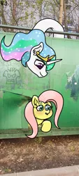 Size: 1800x4000 | Tagged: safe, artist:a-jaller, derpibooru import, fluttershy, princess celestia, alicorn, pegasus, pony, image, png, princess necklestia