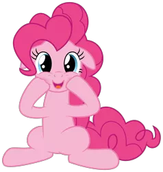 Size: 4000x4200 | Tagged: safe, artist:dashyoshi, derpibooru import, pinkie pie, earth pony, pony, .svg available, blushing, floppy ears, image, looking at you, open mouth, png, simple background, solo, transparent background, vector