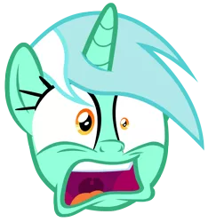 Size: 7300x7800 | Tagged: safe, alternate version, artist:tardifice, derpibooru import, lyra heartstrings, pony, unicorn, absurd resolution, faic, head only, image, open mouth, png, simple background, solo, transparent background, uvula, vector, wide eyes