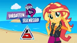 Size: 1289x720 | Tagged: safe, derpibooru import, sunset shimmer, equestria girls, equestria girls series, forgotten friendship, aneka safari records, beach, geode of empathy, image, indonesia, magical geodes, png