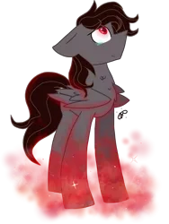 Size: 1114x1478 | Tagged: safe, artist:gallantserver, derpibooru import, oc, oc:erebus, pegasus, pony, crying, image, magic, male, png, simple background, solo, stallion, transparent background