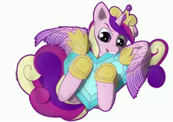 Size: 4093x2894 | Tagged: safe, artist:dbcreativearts, derpibooru import, princess cadance, alicorn, pony, crystal heart, cute, female, filly, image, jpeg, nibbling, solo