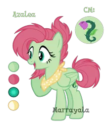 Size: 1905x2161 | Tagged: safe, artist:marrayala, artist:pegasski, derpibooru import, oc, oc:azalea, unofficial characters only, pegasus, pony, base used, female, image, mare, neckerchief, offspring, parent:big macintosh, parent:fluttershy, parents:fluttermac, png, reference sheet, simple background, solo, transparent background, watermark