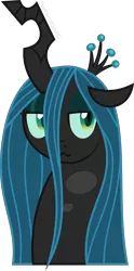 Size: 2628x5279 | Tagged: safe, artist:thatusualguy06, derpibooru import, queen chrysalis, changeling, changeling queen, :3, bust, chrysalis day, female, high res, image, png, simple background, solo, .svg available, transparent background, vector