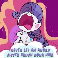Size: 1080x1080 | Tagged: safe, derpibooru import, official, screencap, rarity, pony, unicorn, bad thing no. 3, my little pony: pony life, spoiler:pony life s01e05, cropped, facebook, fainting couch, female, hoof on chest, image, jpeg, meme, nose in the air, open mouth, sitting, solo