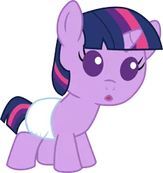 Size: 945x1000 | Tagged: safe, artist:mighty355, derpibooru import, twilight sparkle, pony, baby, baby eyes, baby pony, babylight sparkle, dawwww, diaper, female, filly, filly twilight sparkle, foal, image, infant, infant twilight, newborn, newborn baby, newborn filly, newborn foal, newborn infant, png, vector, white diaper, younger