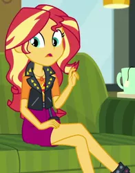 Size: 468x596 | Tagged: safe, derpibooru import, screencap, sunset shimmer, equestria girls, equestria girls series, text support, cropped, image, png, solo