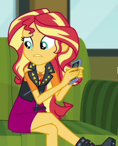 Size: 408x504 | Tagged: safe, derpibooru import, screencap, sunset shimmer, equestria girls, equestria girls series, text support, cropped, image, png, solo