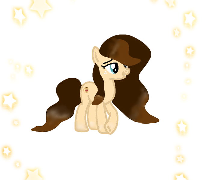 Size: 786x699 | Tagged: safe, artist:cottoncat83, artist:krystalheartbases, derpibooru import, oc, oc:coffee apple, pony, image, offspring, parent:applejack, parent:caramel, parents:carajack, png, simple background, solo, stars, white background