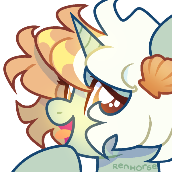 Size: 1000x1000 | Tagged: safe, artist:renhorse, derpibooru import, oc, oc:stone surf, pony, unicorn, bust, female, image, mare, png, portrait, simple background, solo, transparent background