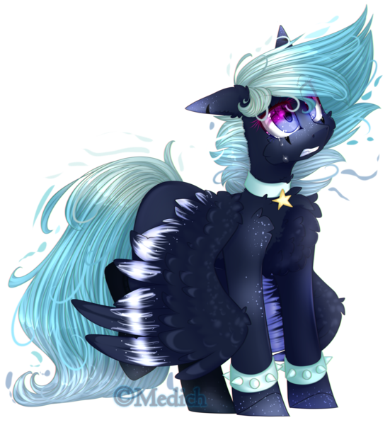 Size: 2347x2555 | Tagged: safe, artist:mediasmile666, derpibooru import, oc, unofficial characters only, pegasus, pony, choker, female, image, mare, png, simple background, solo, standing, teary eyes, transparent background