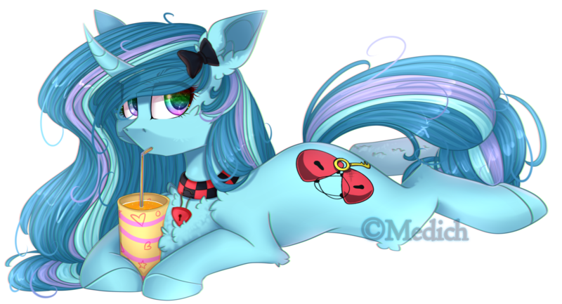 Size: 2668x1445 | Tagged: safe, artist:mediasmile666, derpibooru import, oc, unofficial characters only, pony, unicorn, drinking, female, horn, image, mare, png, simple background, solo, transparent background, unicorn oc