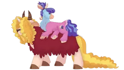 Size: 1280x732 | Tagged: safe, artist:itstechtock, derpibooru import, oc, oc:rotgut, oc:scrapjack, unofficial characters only, hippogriff, hybrid, original species, yakony, image, png, simple background, transparent background