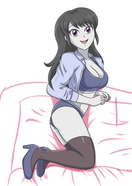 Size: 1939x2734 | Tagged: suggestive, artist:sumin6301, derpibooru import, octavia melody, equestria girls, breasts, busty octavia, clothes, female, high res, image, jacket, jpeg, open mouth, solo