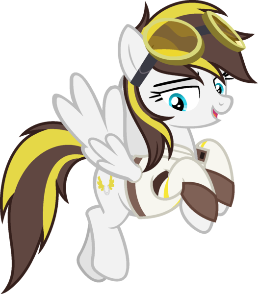 Size: 1401x1599 | Tagged: safe, artist:pegasski, derpibooru import, oc, oc:ruffian, pegasus, pony, clothes, female, goggles, image, mare, png, simple background, solo, transparent background