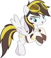 Size: 1401x1599 | Tagged: safe, artist:pegasski, derpibooru import, oc, oc:ruffian, pegasus, pony, clothes, female, goggles, image, mare, png, simple background, solo, transparent background