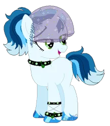 Size: 369x426 | Tagged: safe, artist:chatonettes, derpibooru import, oc, unofficial characters only, pony, unicorn, base used, choker, female, hoof polish, horn, image, looking back, mare, open mouth, png, simple background, smiling, solo, transparent background, unicorn oc, veil