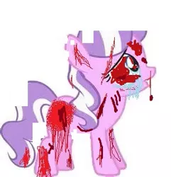 Size: 289x300 | Tagged: grimdark, derpibooru import, edit, diamond tiara, earth pony, pony, 1000 hours in fire alpaca, 1000 hours in ms paint, abuse, abuse edit, blood, crying, female, filly, image, joke, jpeg, simple background, solo, tiarabuse, white background