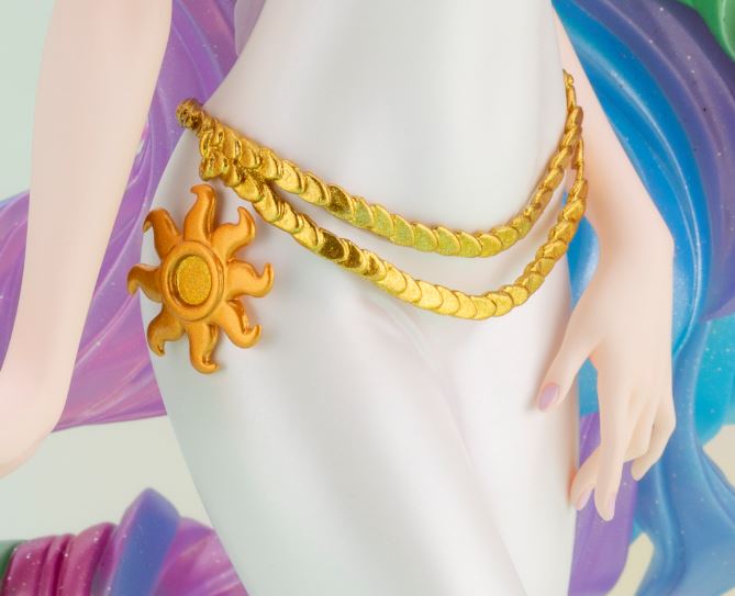 Size: 669x543 | Tagged: safe, derpibooru import, kotobukiya, princess celestia, human, belt, clothes, hair, hand, humanized, image, jpeg, kotobukiya princess celestia, solo, sun