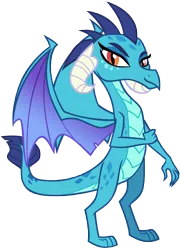 Size: 7023x9700 | Tagged: safe, artist:andoanimalia, derpibooru import, princess ember, dragon, triple threat, cool, dragoness, female, image, looking at you, png, simple background, solo, transparent background, vector