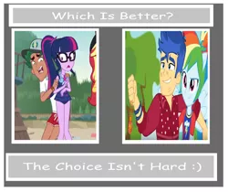Size: 1024x862 | Tagged: safe, artist:amethystqueen25, derpibooru import, flash sentry, rainbow dash, sci-twi, twilight sparkle, cheer you on, equestria girls, equestria girls series, unsolved selfie mysteries, spoiler:eqg series (season 2), clothes, female, image, jpeg, male, straight, swimsuit