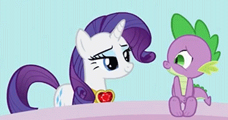Size: 333x176 | Tagged: safe, derpibooru import, screencap, rarity, spike, dragon, pony, unicorn, secret of my excess, animated, cropped, cute, daaaaaaaaaaaw, duo, eyes closed, female, gif, hnnng, image, kiss on the cheek, kissing, lidded eyes, male, raribetes, shipping fuel, smiling, spikabetes, spikelove, weapons-grade cute