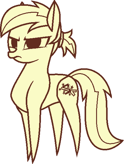 Size: 409x540 | Tagged: safe, artist:pegasski, derpibooru import, oc, oc:anna autumn, earth pony, pony, female, haycartes' method, image, mare, monochrome, paper pony, png, simple background, solo, transparent background