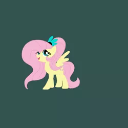 Size: 965x965 | Tagged: safe, artist:circuspaparazzi5678, derpibooru import, fluttershy, pegasus, pony, base used, base:selenaede, duskyverse, image, png, ponytail, simple background, solo