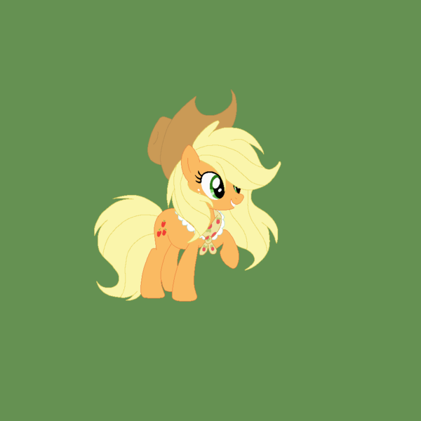 Size: 965x965 | Tagged: safe, artist:circuspaparazzi5678, derpibooru import, applejack, oc, earth pony, pony, base used, base:selenaede, different mane and tail, duskyverse, freckles, hat, image, png, solo