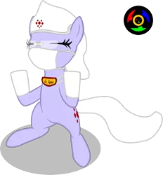 Size: 2172x2343 | Tagged: safe, artist:kyoshyu, derpibooru import, oc, oc:patsy patches, pony, female, high res, image, mare, mask, png, simple background, solo, surgical mask, transparent background, vector