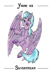 Size: 5100x7014 | Tagged: safe, artist:avafury, derpibooru import, silverstream, hippogriff, absurd resolution, female, image, jpeg, simple background, solo, white background