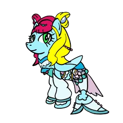 Size: 3024x3024 | Tagged: safe, artist:omegaridersangou, derpibooru import, thistle whistle, seapony (g4), cure la mer, g3, g3 to g4, generation leap, image, laura (precure), png, precure, pretty cure, solo, tropical rouge! precure