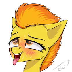 Size: 1093x1092 | Tagged: suggestive, artist:colourwave, derpibooru import, spitfire, pegasus, pony, ahegao, blushing, drool, eyes rolling back, female, fire, flame eyes, heart eyes, image, mare, open mouth, png, simple background, solo, sweat, tongue out, transparent background, wingding eyes