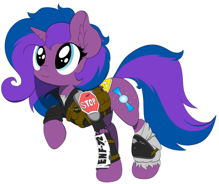 Size: 4826x4065 | Tagged: safe, artist:beigedraws, derpibooru import, oc, oc:stellar trace, unofficial characters only, pony, unicorn, absurd resolution, armor, armored pony, female, horn, image, mare, png, raised hoof, smiling, solo, unicorn oc