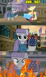 Size: 500x838 | Tagged: semi-grimdark, artist:tiberiusmoon, derpibooru import, maud pie, alternate ending, image, jpeg, meme, out of character, the fire in her eyes, this already ended in death, this already ended in tears