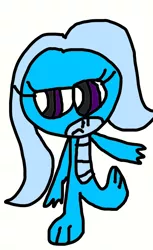 Size: 664x1082 | Tagged: safe, artist:sugarbugjewelpet, derpibooru import, trixie, dragon, 1000 hours in ms paint, dancing, dragoness, dragonified, female, image, png, simple background, species swap, trixiedragon, white background