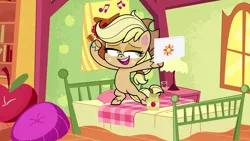 Size: 1920x1080 | Tagged: safe, derpibooru import, screencap, applejack, earth pony, pony, my little pony: pony life, spoiler:pony life s02e07, female, image, mare, png, solo, terrorarium