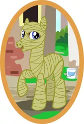 Size: 1280x1889 | Tagged: safe, artist:mr100dragon100, derpibooru import, pony, egyptian, egyptian pony, frame, image, jpeg, male, mummy, solo, stallion, vector